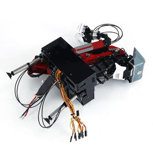 1/14 RC Metal Hydraulic Timber Crane for Log Trailer Wood Tractor Truck Car LESU Construction Vehicle