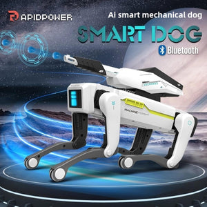 AI Simulation Robot Dog - Remote Control Toy for Kids, Programmable Interactive, Shakes Hands, Shoots (Shoots Dog)