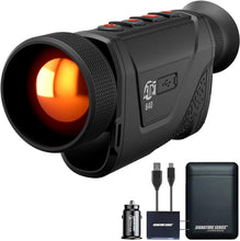 Load image into Gallery viewer, ATN BlazeHunter 650 LRF 640x512 Thermal Monocular, 3.5-28x, Handheld Night Vision, 2600 Yd Detection, Built-in Rangefinder, Record &amp; Stream Video, HD OLED Display with Signature Series Power Bundle
