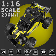 Load image into Gallery viewer, 1:16 Scale RC Car for Kids, 2.4GHz High-Speed Electric Monster Truck, 20km/h, Dual 1000mAh Rechargeable Batteries
