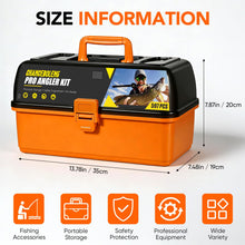 Load image into Gallery viewer, Chanceboleng 597Pcs Fishing Lures Kit Large 4-Layer Tackle Box whit Tackle，Pliers, Crankbait, Hooks, Weights &amp; Accessories Complete Freshwater Bass Fishing Gift for Men Fishing Enthusiast
