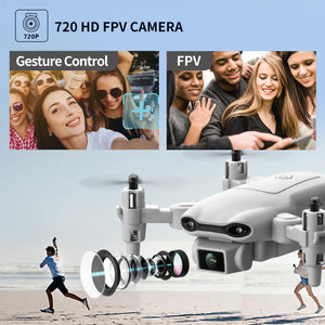 Mini Drone with 1080P HD Camera for Kids FPV Live Video RC Quadcopter for Adults Beginners Toys Gifts, Altitude Hold, Gray