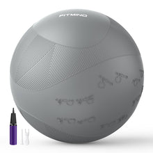 Load image into Gallery viewer, FITMIND Extra Thick Yoga Ball with Training Instruction, Anti-Burst Slip Resistant Exercise Ball
