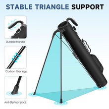 Load image into Gallery viewer, Findway Golf Stand Bag, Small Golf Bag for The Driving Range, Par 3 and Executive Courses, Lightweight Golf Club Carry Bag with Ball Holder and Pockets for Men Women
