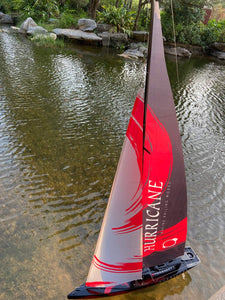 84” Inch Remote Control Boat RC Pre-Assemble Sailboat Accessories Kits 2.4G Electric Boat Sail Watercraft for Adults Boys (L)