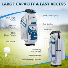 Load image into Gallery viewer, Tangkula Golf Cart Bag, 14-Way Full Length Dividers, Navy
