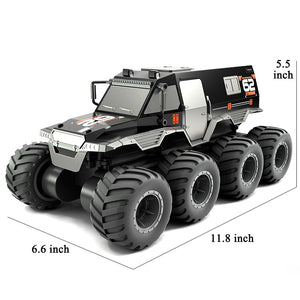 Amphibious Remote Control Car 1: 12 8WD, RC Monster Truck Toys, 2.4G RC Rock Crawler Off Road RC Car Toys