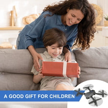 Load image into Gallery viewer, Mini Drone for Kids with 4K Dual Cameras Remote Control Toys Gifts for Boys Girls with Altitude Hold, Headless Mode, One key Return/Emergency Stop, 3D Flips 2 Batteries, Foldable RC Quadcopter
