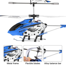 Load image into Gallery viewer, Remote Control Helicopter, SYMA S107H Mini RC Helicopter with Gyro, Altitude Hold, One Key Take Off/Landing for Adults Kids(Blue)
