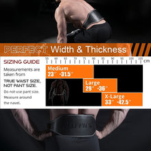 Load image into Gallery viewer, Genuine Leather Weight Lifting Belt - 6-Inch BLACK XL
