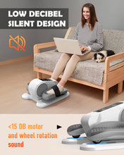 Load image into Gallery viewer, Yagud Under Desk Machine, Electric Ellipse Leg Exerciser for Senior, 13 Adjustable Speeds Quiet and Portable Seated Pedal Exerciser for Training with Remote Control, Gray
