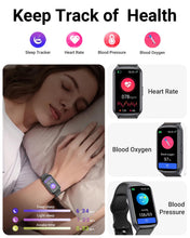 Load image into Gallery viewer, Amzhero Health Fitness Tracker with 24/7 Heart Rate, Blood Oxygen, Blood Pressure, Sleep Tracker, 5ATM Waterproof Activity Trackers with Step Tracker, Pedometer (S &amp; L Bands Included)
