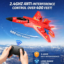 Load image into Gallery viewer, 3 Rechargeable Batteries, RC Jet Glider Toy Gift for Kids Boys Girls 8-16 Year Old (Red)
