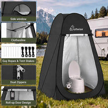 Load image into Gallery viewer, WolfWise Pop Up Shower Tent for Camping Essentials, Compact &amp; Lightweight
