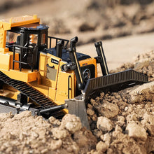 Load image into Gallery viewer, Remote Control Bulldozer 1/16 RC Front Loader Tractor Toy 2.4Ghz RC Construction Vehicles RC Dozer Toys
