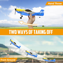 Load image into Gallery viewer, 3 Channel RC Plane P-51D Mustang, Remote Control Airplane Ready to Fly, 2.4GHz 6-axis Gyro Stabilizer, Easy to Fly for Kids &amp; Beginners
