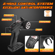 Load image into Gallery viewer, 1/16 Scale Hobby RC Car, 36 KPH High-Speed 4WD RC Truck, 2.4 GHz Remote Control Car, All-Terrain Electric Vehicle, 4X4
