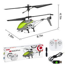 Load image into Gallery viewer, Remote Control Helicopter, SYMA S107H Mini RC Helicopter with Gyro, Altitude Hold, One Key Take Off/Landing for Adults Kids(Green)
