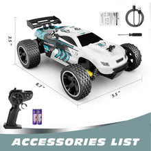 Load image into Gallery viewer, RC Cars Remote Control Car for Kids, 1:18 Scale 20 KM/H 2WD Offroad Buggy, 2.4GHz RC Racing Car with USB-C Easy Charging
