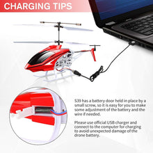 Load image into Gallery viewer, RC Helicopter, S39 Aircraft with 3.5 Channel, Bigger Size, Sturdy Alloy Material, Gyro Stabilizer and High &amp; Low Speed -Red
