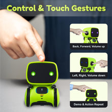 Load image into Gallery viewer, R1 Robot Toys for Kids 3 Pack Bundle - Smart Robot for Kids Voice Control Talking Dancing Learning Educational Toy- Blue, Green, Pink
