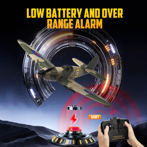 RC Plane 3 Channel Remote Control Airplane, 2.4GHz 6-Axis Gyro Stabilizer RTF Glider, Easy to Fly for Kids 8-12 Beginners
