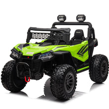 Load image into Gallery viewer, 24V 2 Seater 4WD Kids Ride On UTV for Big Kids, Side by Side 4x4 Ride on Off-Road Truck with Parent Remote Control, Green
