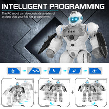 Load image into Gallery viewer, Robot Toys for Kids, Programmable Remote Control Robot with Intelligent Gesture Sensing, Recharge (White)
