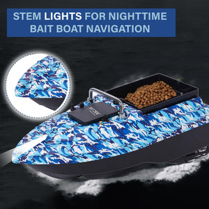 Bait Boat, RC Bait Boat, 546-Yard Range Remote Control, 4.4lb Loading Capacity, Dual Motor & Battery System