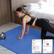 Load image into Gallery viewer, Hatha Yoga Large TPE Yoga Mat 6'x4'x1/2" Extra Thick Non-Slip Exercise Mat - for Yoga Pilates &amp; Home Gym Workouts(Blue)
