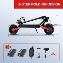 Load image into Gallery viewer, S3 Electric Scooter for Adults, 6000W Dual Motors, 60V 24Ah Battery, Up to 50MPH &amp; 55 Miles, 11&quot; Tires, Off-Road E-Scooter
