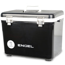 Load image into Gallery viewer, Engel UC19 19qt Leak-Proof, Air Tight, Drybox Cooler and Small Hard Shell Lunchbox for Men and Women in Black
