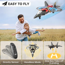 Load image into Gallery viewer, Foam Remote Control Airplanes RC Planes for Kids Adults 4-7 8-16, Remote Control Planes Fighter Jet with Light, 360° Flip Fighter Jet Toy
