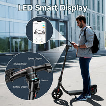 Load image into Gallery viewer, Electric Scooter for Adult, Up to 19 MPH and 20 Miles Long Range E Scooter, 8.5&quot;/10&quot; Solid and Pneumatic Tire, Portable Folding EScooter
