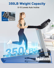 Load image into Gallery viewer, BORGUSI Treadmill with 15% Auto Incline - Blue
