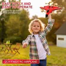 Load image into Gallery viewer, RC Airplane 2CH RC Plane 2.4GHz Remote Control Plane RTF SU35 RC Jet Easy to Fly FX620 Airplane Toys RC Planes (Red）
