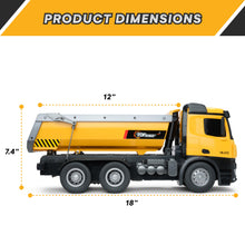 Load image into Gallery viewer, Top Race Remote Control Dump Truck Toy - 1:14 Scale Heavy-Duty Construction Vehicle with 7 lb Load Capacity,
