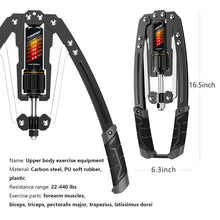 Load image into Gallery viewer, EAST MOUNT Twister Arm Exerciser - Adjustable 22-440lbs Hydraulic Power.
