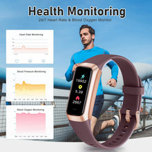 Load image into Gallery viewer, Zeacool Fitness Tracker with 24/7 Heart Rate, Blood Oxygen Blood Pressure Sleep Monitor

