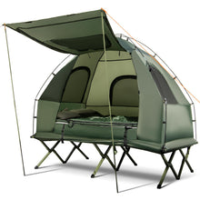Load image into Gallery viewer, Tangkula 5-in-1 Elevated Camping Tent Cot w/Awning &amp; Carrying Bag(2 Person)
