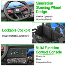 Load image into Gallery viewer, 24V Electric Ride On Dump Truck for Kids - 2-Seater 4WD 6 Wheels Remote Control Car with Dump Bed | Blue
