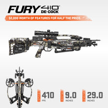 Load image into Gallery viewer, Wicked Ridge by TenPoint Fury 410 De-Cock, Peak XT - 410 FPS - Equipped with RangeMaster Pro Variable Speed Scope &amp; ACUdraw De-Cock Cocking &amp; De-Cocking System - Reverse-Draw Design.
