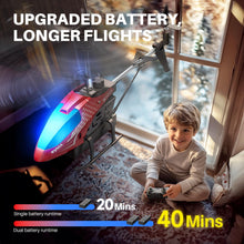 Load image into Gallery viewer, RC Helicopter, Remote Control Helicopter with 40 Mins Flight Time(2 Batteries), Auto Obstacle Avoidance, 7 LED Lights
