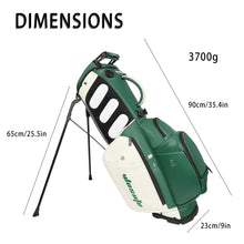 Load image into Gallery viewer, wosofe 6-Way Golf Stand Bag, Waterproof PU Leather, Forest Green Tour
