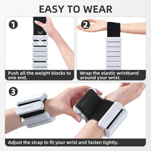 Load image into Gallery viewer, Rnnwolf Wrist Ankle Weights for Women Men 2lbs /Pair -(Grey)
