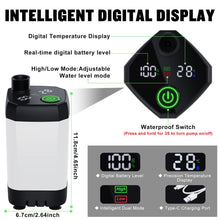 Load image into Gallery viewer, Portable Shower for Camping, [Long-Lasting] Spopal 6000mAh Rechargeable(WH)
