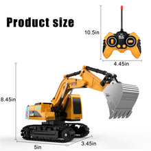 Load image into Gallery viewer, Kids Play Excavators 6-Year-Old-Boy-Gifts - 1:22 RC Hydraulic Excavator Digger Construction Vehicle for Kids Christmas Birthday Gift
