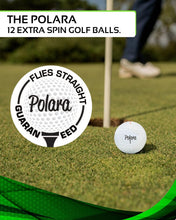Load image into Gallery viewer, Polara Extra Spin Self-Correcting Golf Balls, White, 12 Pack
