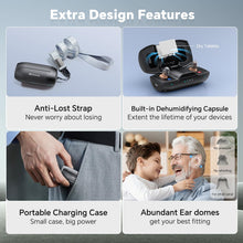 Load image into Gallery viewer, iBstone Nova Hearing Aids for Seniors Adults: Superior Sound Quality - Beige With Black Case
