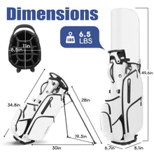 Load image into Gallery viewer, Findway 14 Way Golf Stand Bag [Upgrated Generous Space] Lightweight Golf Bag with Stand, Durable Golf Club Bag with Padded Dual Strap &amp; Rain Cover for Men and Women
